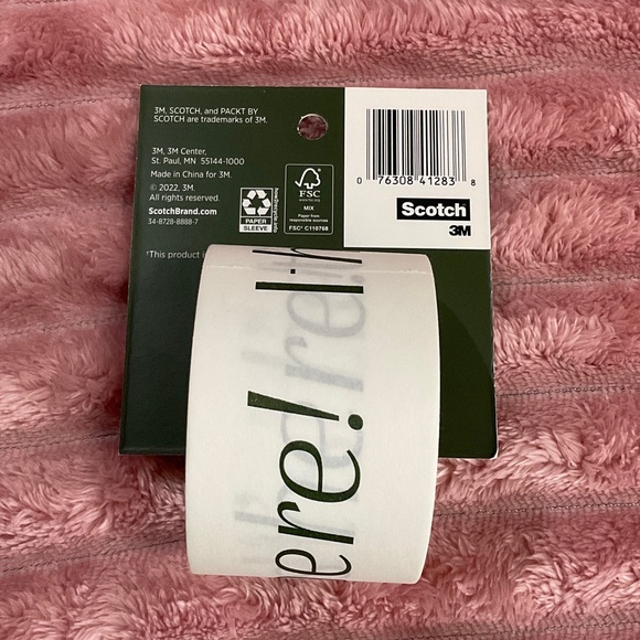 Scotch White Paper Packing Tape “ It’s Here “ 3 Rolls - Picture 2 of 2
